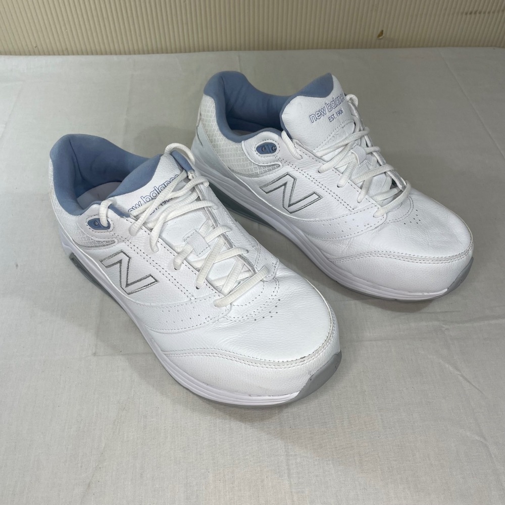 New Balance 928v3 White Blue Walking Shoes Women 10.5 4E Extra Wide WW928WB3